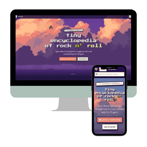 Tiny encyclopedia of rock n' roll